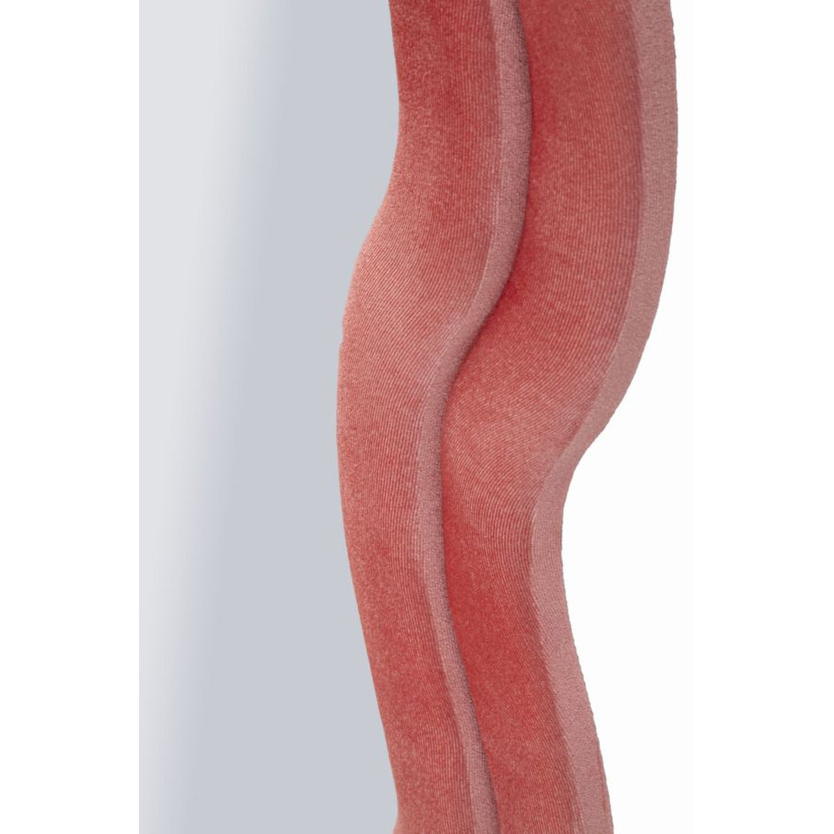 Specchio con Cornice Onda 2, Rosa, MDF, 60x6x160 cm, Seven Design