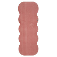 Specchio con Cornice Onda 2, Rosa, MDF, 60x6x160 cm, Seven Design