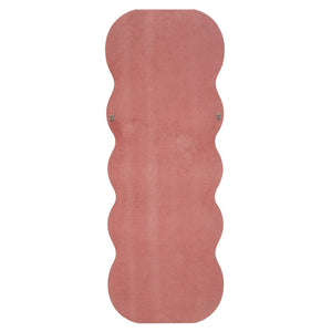 Specchio con Cornice Onda 2, Rosa, MDF, 60x6x160 cm, Seven Design