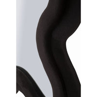 Specchio con Cornice Onda 5, Nero, MDF, 58x4x160 cm, Seven Design