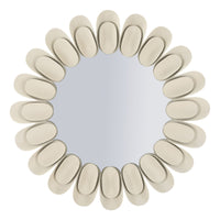 Specchio con Cornice MF781, Beige, Metallo, 85x85x6 cm, Seven Design