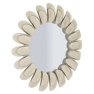 Specchio con Cornice MF781, Beige, Metallo, 85x85x6 cm, Seven Design