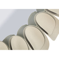 Specchio con Cornice MF781, Beige, Metallo, 85x85x6 cm, Seven Design