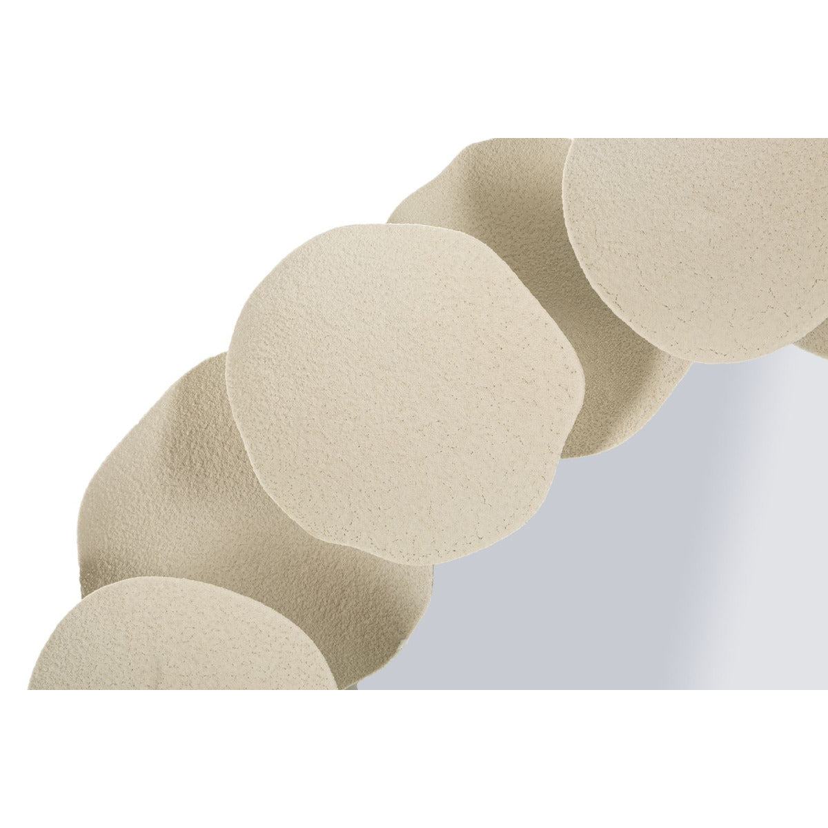 Specchio con Cornice MF780, Beige, Metallo, 85x7,5x85 cm, Seven Design