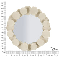 Specchio con Cornice MF780, Beige, Metallo, 85x7,5x85 cm, Seven Design