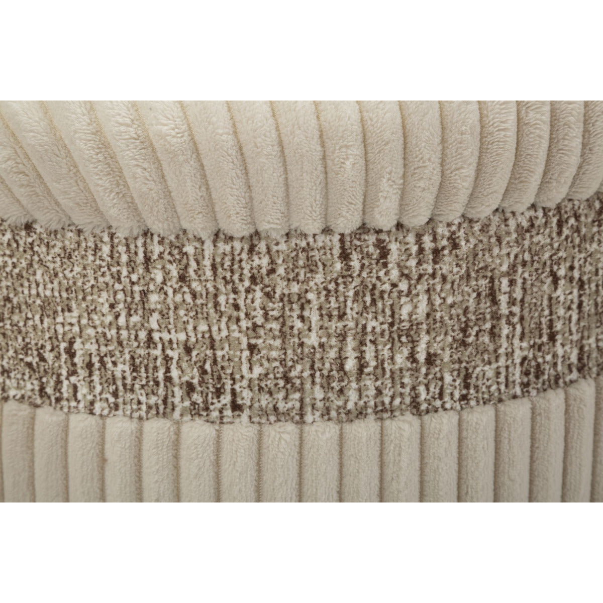 Set di 3 Pouf MF768, Beige, MDF, 40,5x40,5x49,5 cm, Seven Design