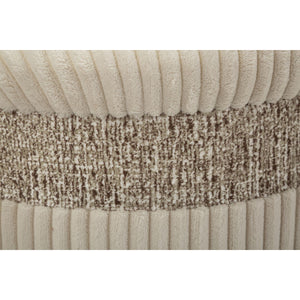 Set di 3 Pouf MF768, Beige, MDF, 40,5x40,5x49,5 cm, Seven Design