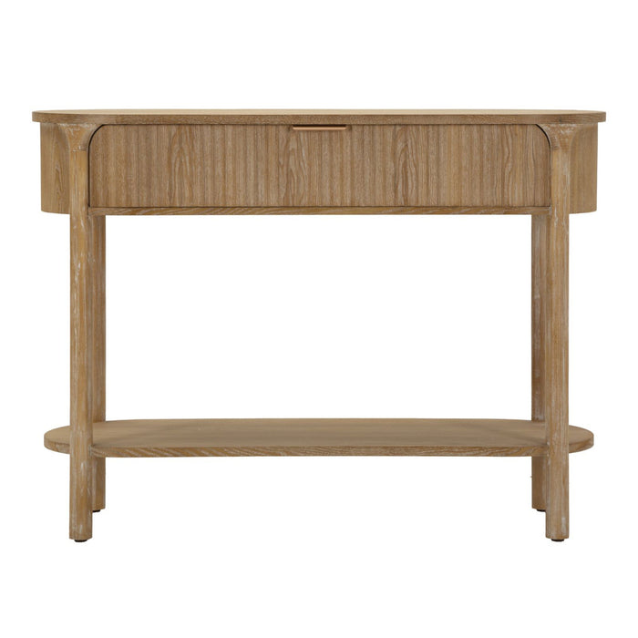 Tavolo Consolle MF758, Marrone, Legno, 110x40x80 cm, Seven Design