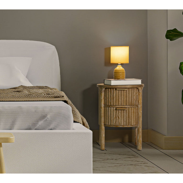 Comodino MF754, Marrone, Legno, 38x34,5x52 cm, Seven Design