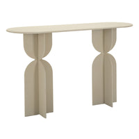 Tavolo Consolle MF759, Beige, Metallo, 120x40x75,5 cm, Seven Design
