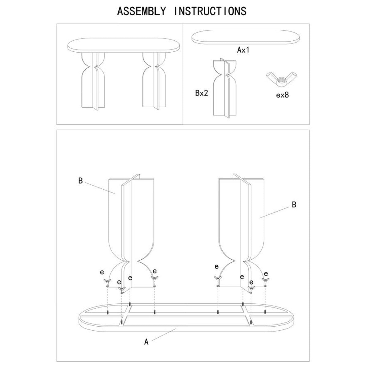 Tavolo Consolle MF759, Beige, Metallo, 120x40x75,5 cm, Seven Design