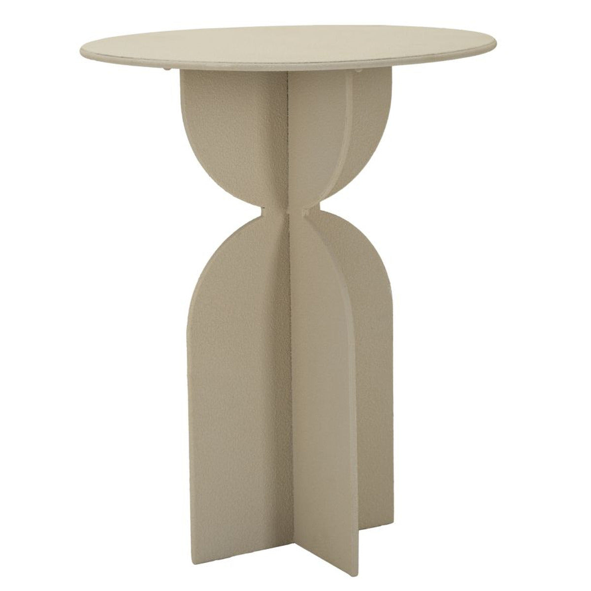 Tavolino MF800, Beige, Metallo, 45x45x58 cm, Seven Design