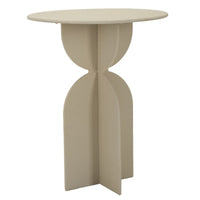 Tavolino MF800, Beige, Metallo, 45x45x58 cm, Seven Design