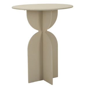 Tavolino MF800, Beige, Metallo, 45x45x58 cm, Seven Design