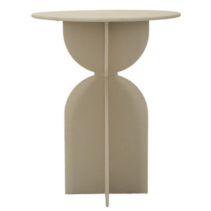 Tavolino MF800, Beige, Metallo, 45x45x58 cm, Seven Design