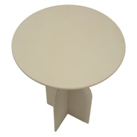 Tavolino MF800, Beige, Metallo, 45x45x58 cm, Seven Design