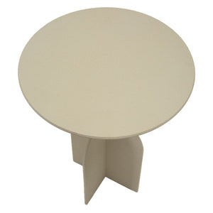 Tavolino MF800, Beige, Metallo, 45x45x58 cm, Seven Design