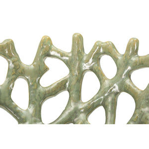 Vassoio MF858, Verde, Ceramica, 35x35x13 cm, Seven Design