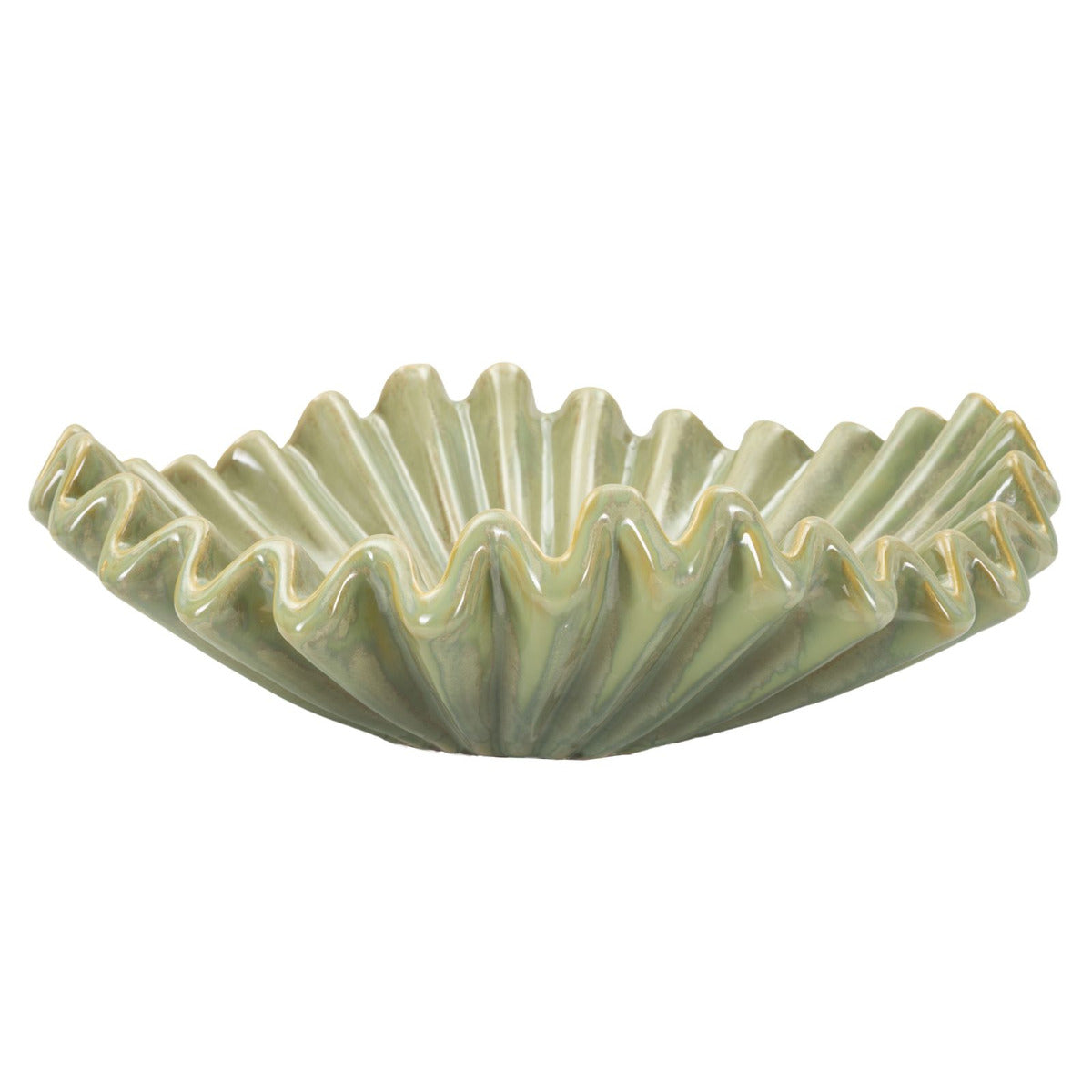 Vassoio MF855, Verde, Ceramica, 40x40x13 cm, Seven Design
