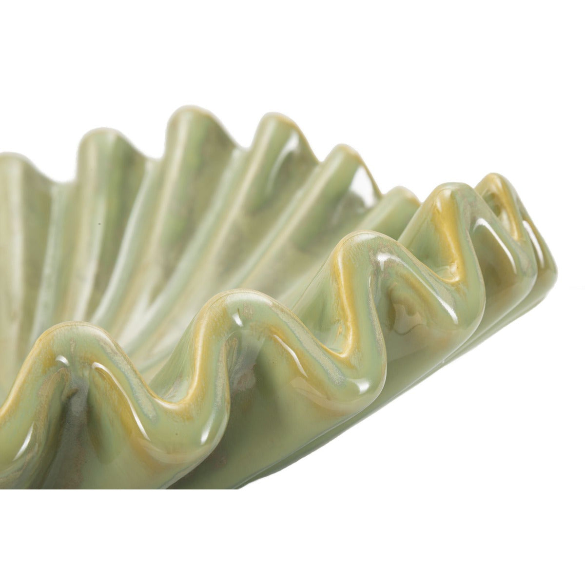 Vassoio MF855, Verde, Ceramica, 40x40x13 cm, Seven Design