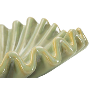 Vassoio MF855, Verde, Ceramica, 40x40x13 cm, Seven Design