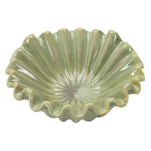 Vassoio MF856, Verde, Ceramica, 33x33x14,5 cm, Seven Design