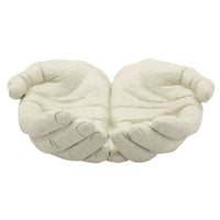 Vassoio Mani, Beige, Poliresina, 22,7x20x7,3 cm, Seven Design