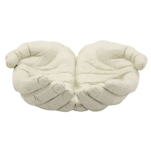 Vassoio Mani, Beige, Poliresina, 22,7x20x7,3 cm, Seven Design