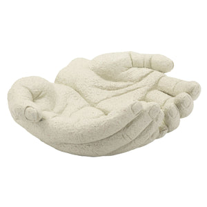 Vassoio Mani, Beige, Poliresina, 22,7x20x7,3 cm, Seven Design