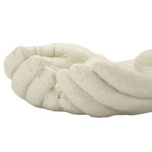 Vassoio Mani, Beige, Poliresina, 22,7x20x7,3 cm, Seven Design