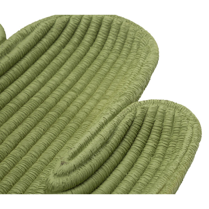 Vassoio Cactus, Verde, Poliresina, 34x3x20 cm, Seven Design