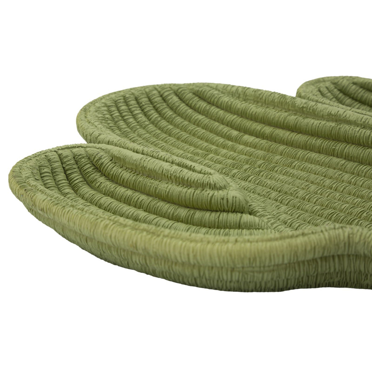 Vassoio Cactus, Verde, Poliresina, 34x3x20 cm, Seven Design