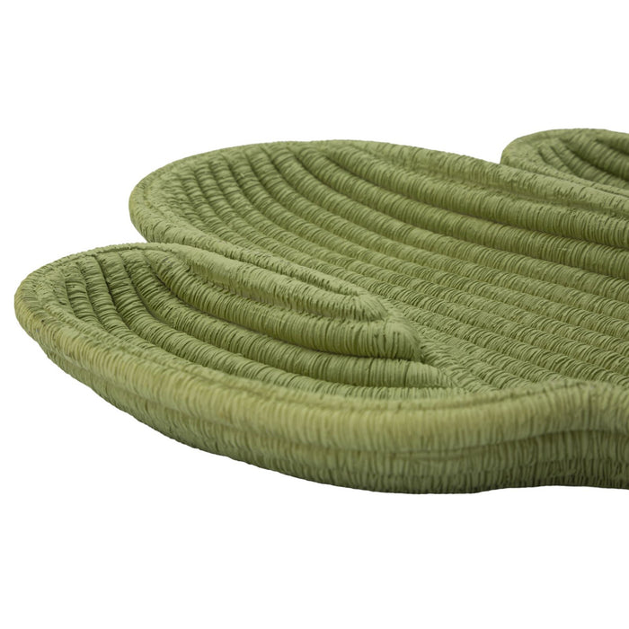Vassoio Cactus, Verde, Poliresina, 34x3x20 cm, Seven Design