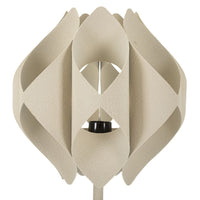 Lampada da Tavolo MF763, Beige, Metallo, 28x28x57 cm, Seven Design