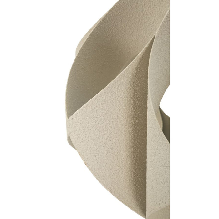 Lampada da Tavolo MF763, Beige, Metallo, 28x28x57 cm, Seven Design