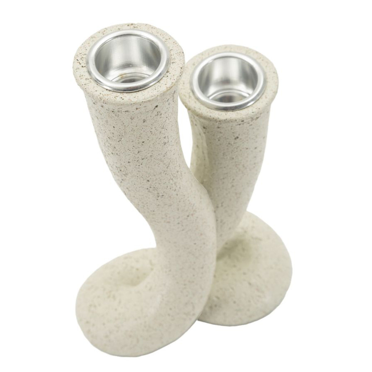 Portacandela MF750, Beige, Poliresina, 10x6,5x17,5 cm, Seven Design