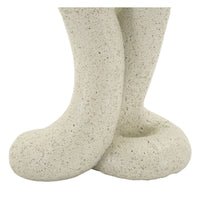 Portacandela MF750, Beige, Poliresina, 10x6,5x17,5 cm, Seven Design