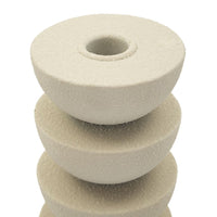 Portacandela MF740, Beige, Metallo, 10x10x21 cm, Seven Design