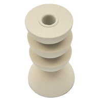 Portacandela MF742, Beige, Metallo, 9x9x15 cm, Seven Design