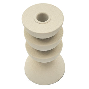 Portacandela MF742, Beige, Metallo, 9x9x15 cm, Seven Design