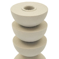 Portacandela MF742, Beige, Metallo, 9x9x15 cm, Seven Design