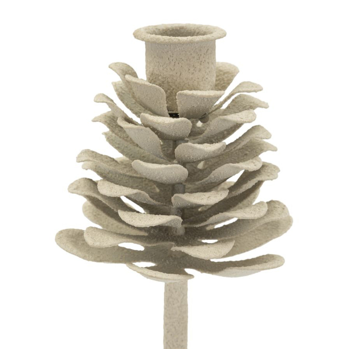 Portacandela MF745, Beige, Metallo, 9,5x9,5x22,5 cm, Seven Design