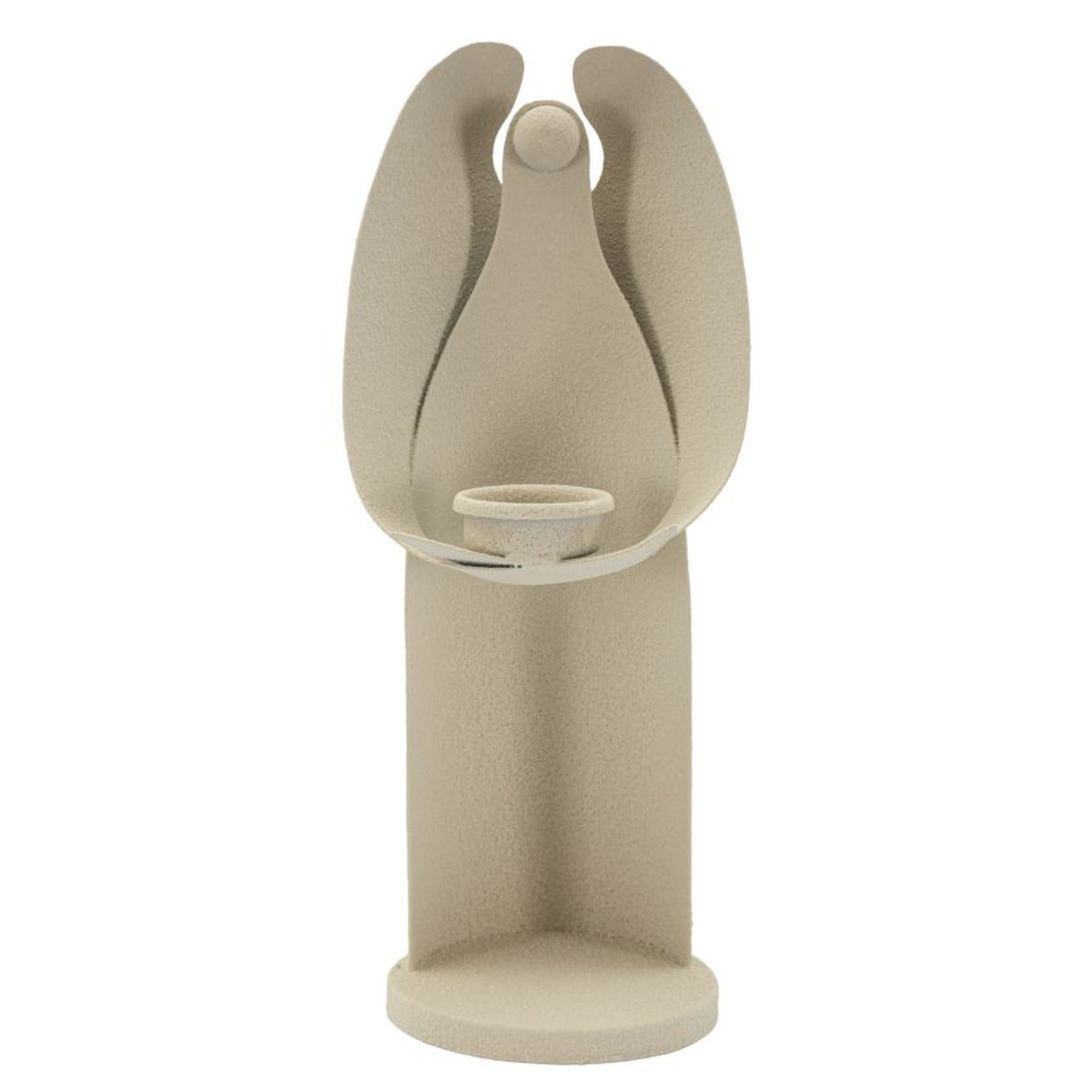 Portacandela MF747, Beige, Metallo, 12,5x10x30 cm, Seven Design