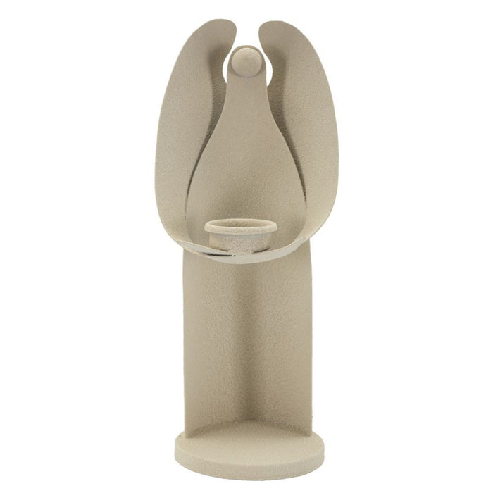 Portacandela MF747, Beige, Metallo, 12,5x10x30 cm, Seven Design