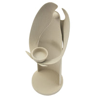 Portacandela MF747, Beige, Metallo, 12,5x10x30 cm, Seven Design