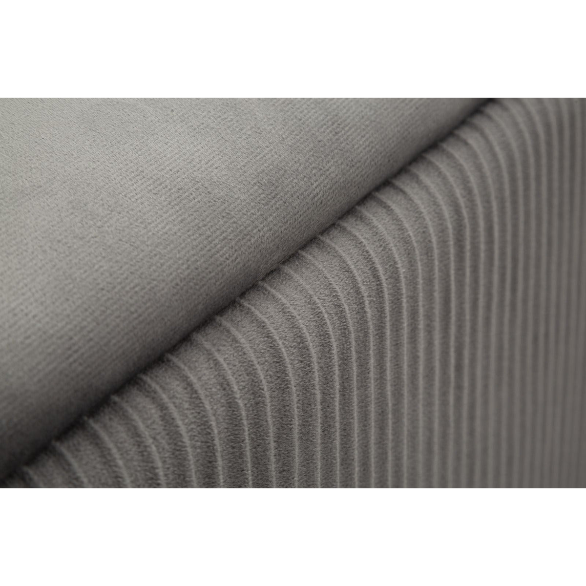 Panca con Portaoggetti MF875, Grigio, Poliestere, 80x37x42 cm, Seven Design