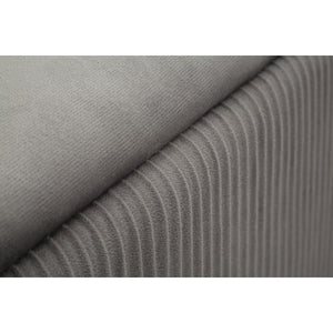 Panca con Portaoggetti MF875, Grigio, Poliestere, 80x37x42 cm, Seven Design