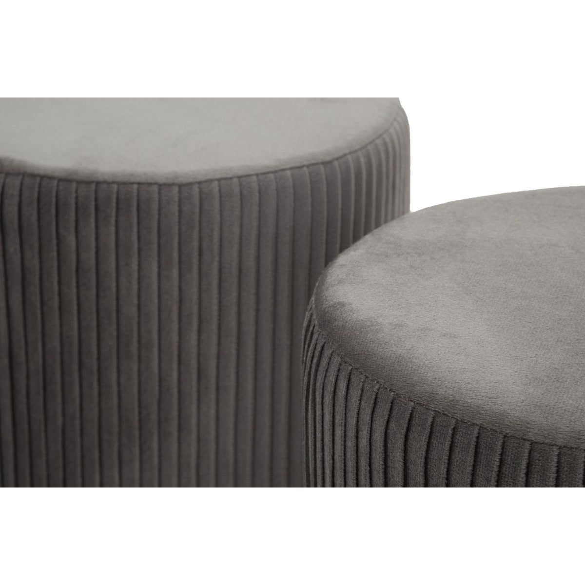 Panca con Portaoggetti MF875, Grigio, Poliestere, 80x37x42 cm, Seven Design