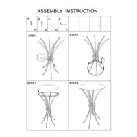 Tavolo MF877, Oro, Vetro, 100x100x80 cm, Seven Design