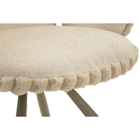 Set di 2 Sedie MF887, Beige, Poliestere, 64x68x83 cm, Seven Design